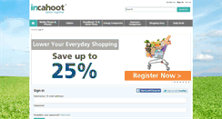 Desktop Screenshot of incahoot.com