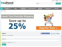 Tablet Screenshot of incahoot.com